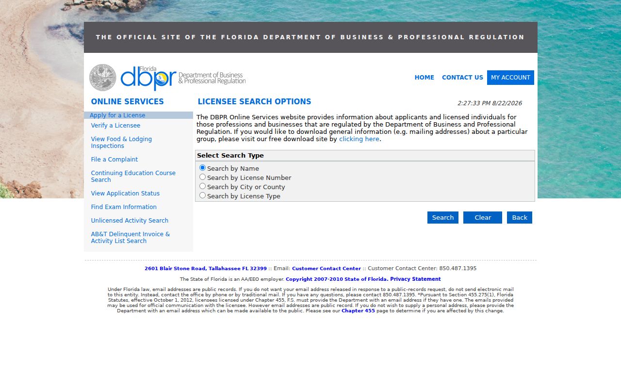 Manatee County residents directory Florida license lookup