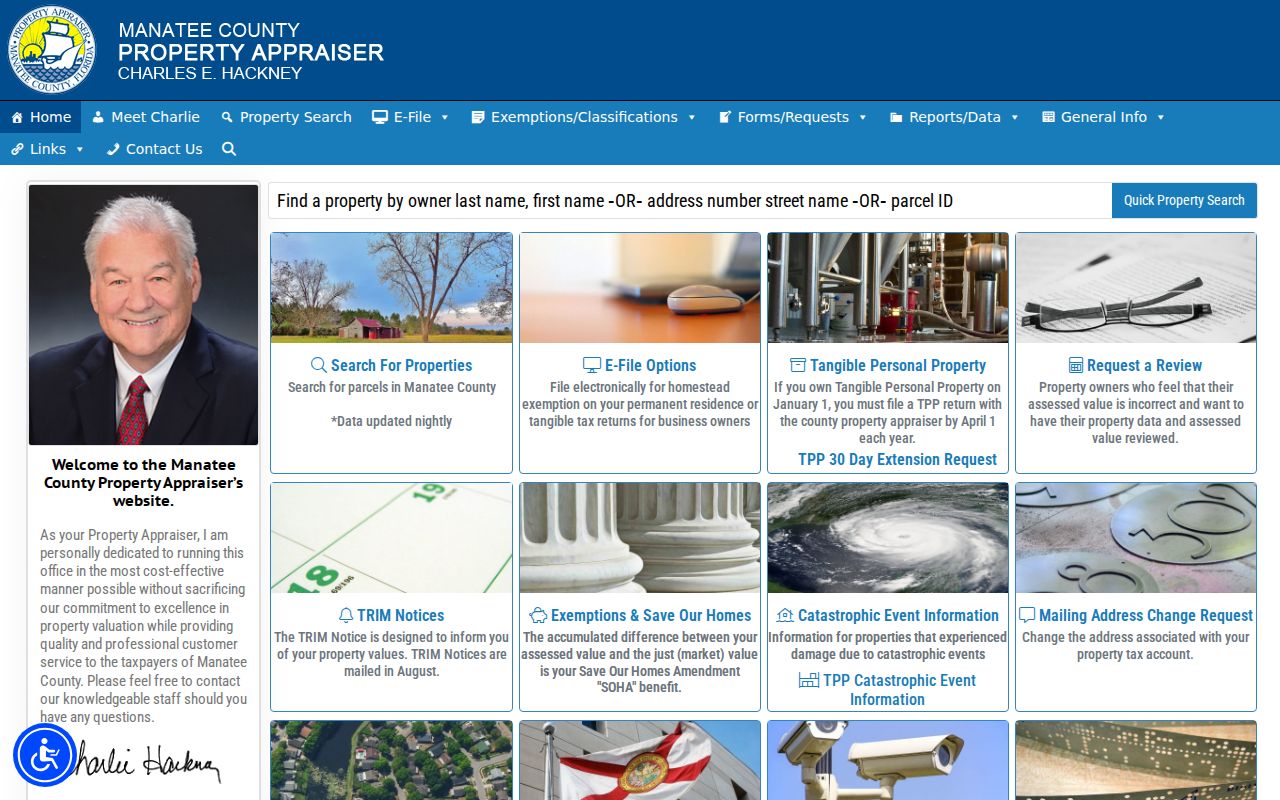 Manatee County residents directory Property Appraiser search
